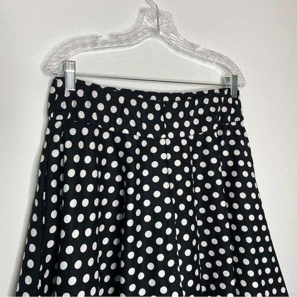 Belle Poque Black and White Polka Dot Skirt - Picture 3 of 10